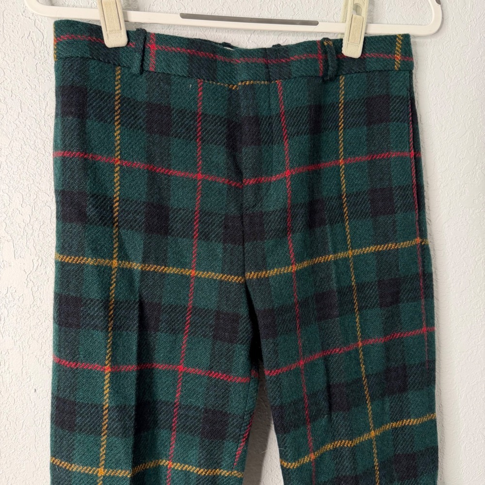 Polo Ralph Lauren Tartan Wool Trousers 100% Wool Pants womens 30" - Picture 2 of 12